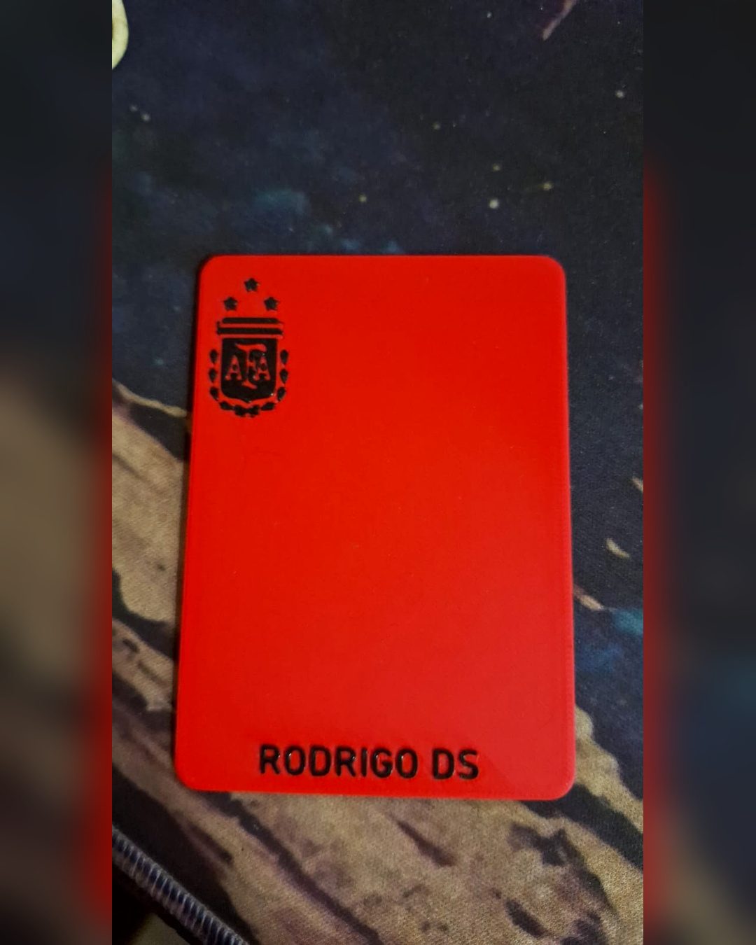 Tarjetas de árbitro personalizado en Roja